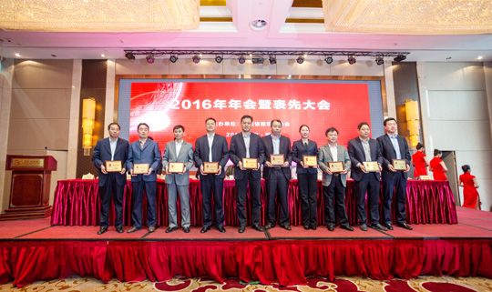 开云（中国）总工程师陈建中（左五）上台领奖